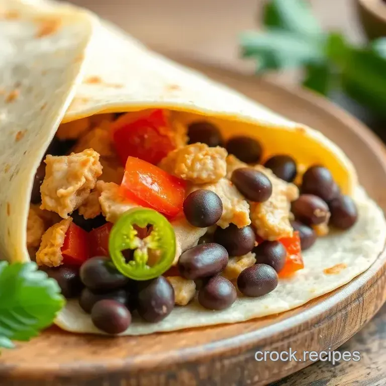 Spicy Chicken & Bean Wrap: 5 Easy Steps to a Delicious Lunch!