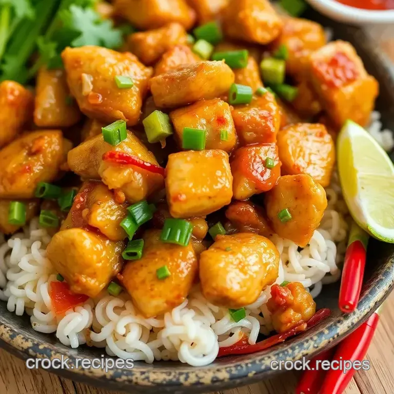 Stir-Fry Chicken with Spicy Ginger Kick presentation