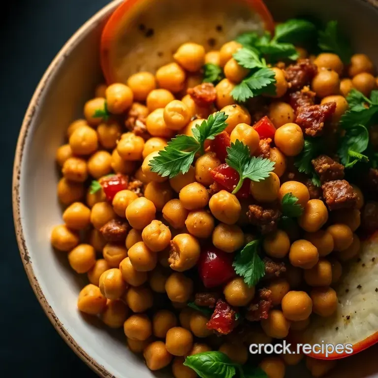 Spicy Mediterranean Chickpea Bowl presentation