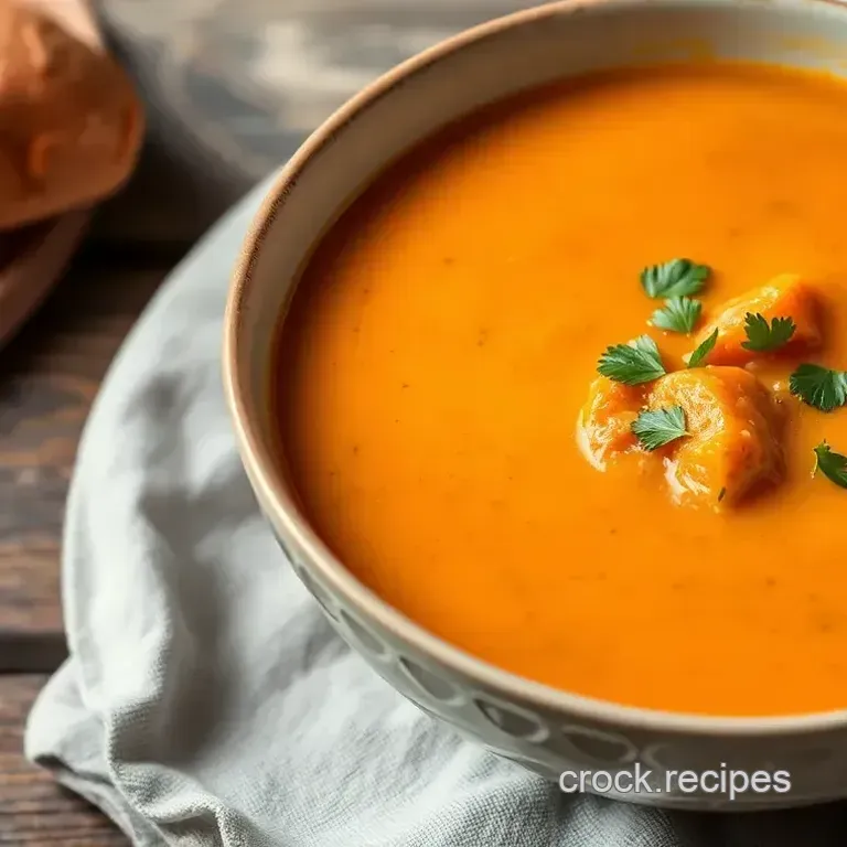 Comforting Simmered Chicken Sweet Potato Fusion Soup