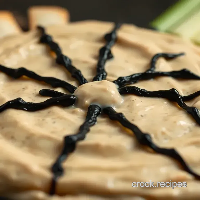 Spooky Spiderweb Dip with Crunchy Critters