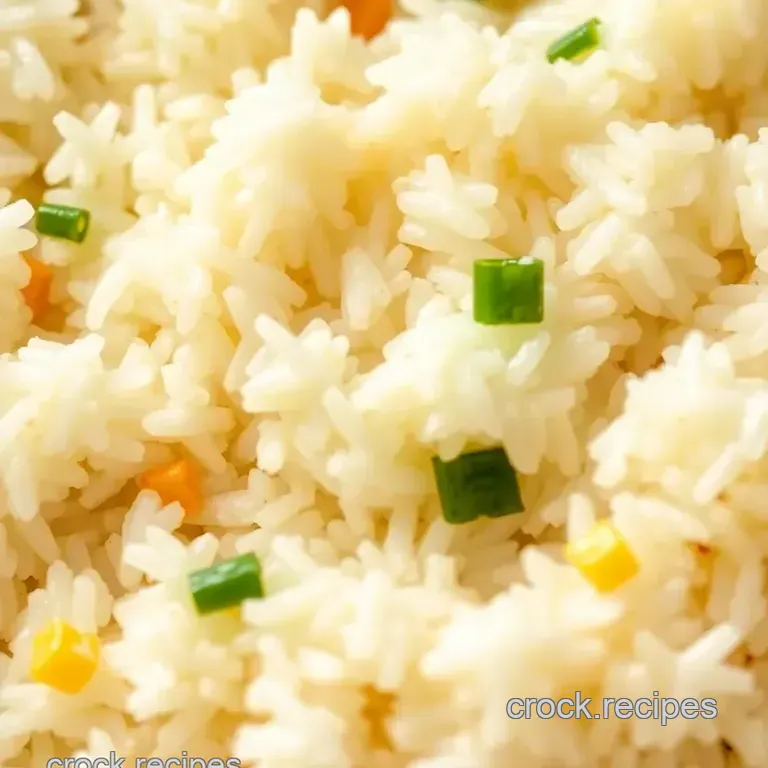Perfectly Steamed Rice in a Crock Pot presentation