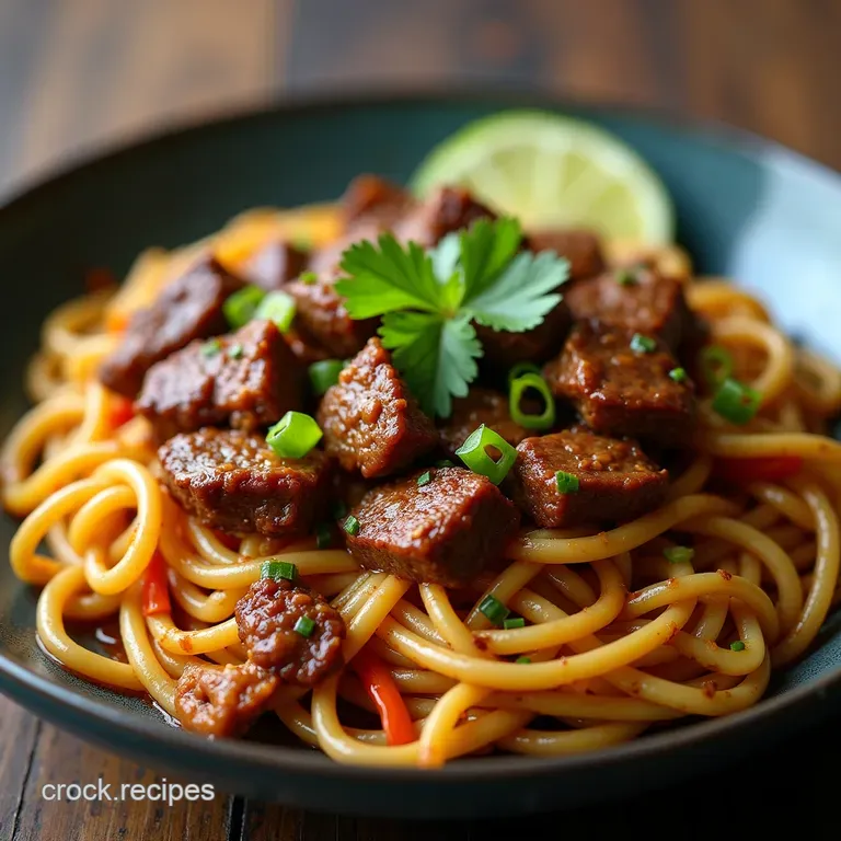 The Ultimate Sticky Beef Noodle StirFry Faster Than Ordering In