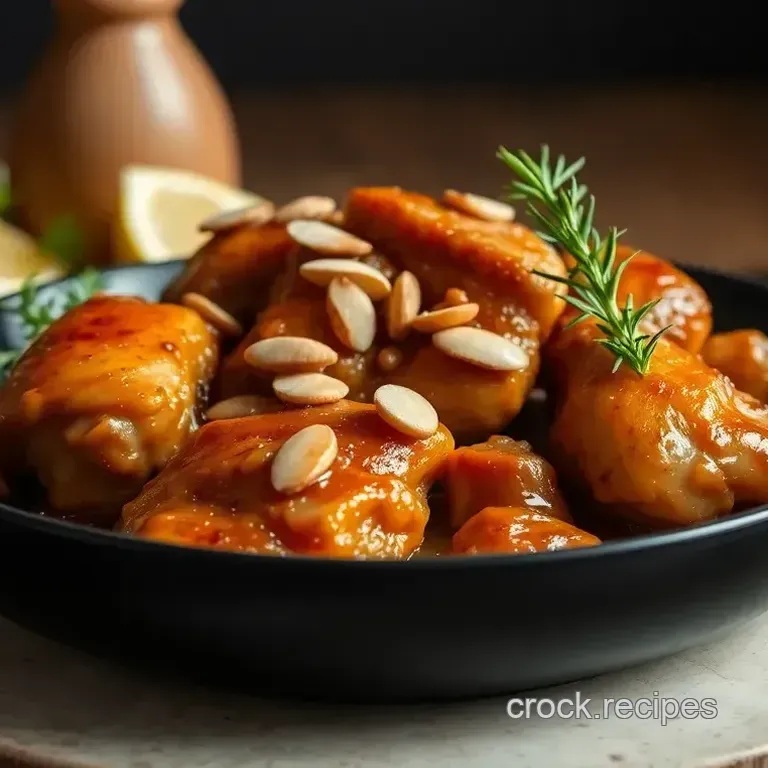 Sear Sticky Chicken with Sherry & Almonds
