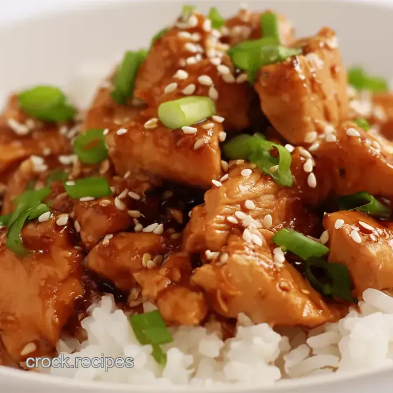 Sticky Honey Garlic Chicken - Slow Cooker