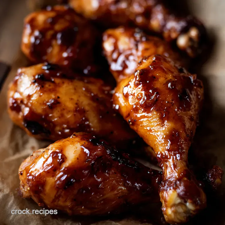 Sticky Spicy Baked Chicken Legs with a Hint of Marmalade