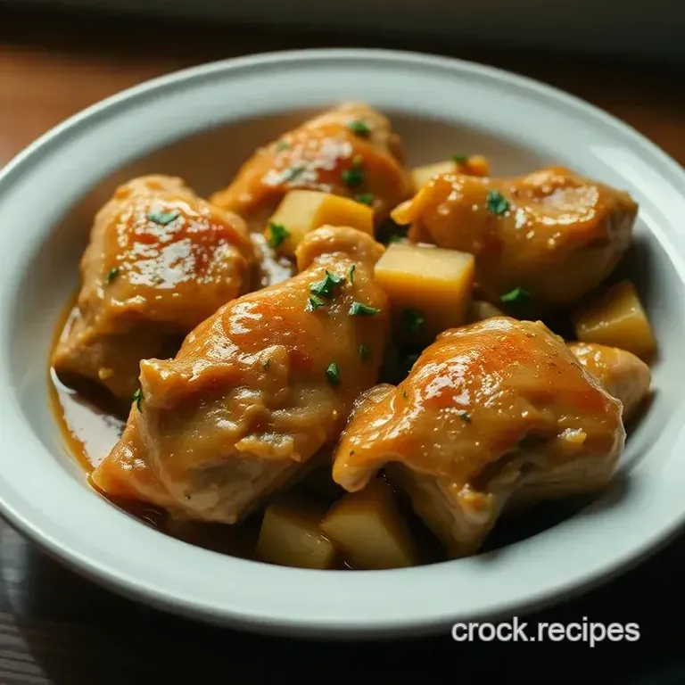 Sticky Sweet Honey Garlic Chicken in the Crockpot
