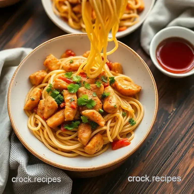Stir-Fry Chicken Noodles in 20 Minutes presentation