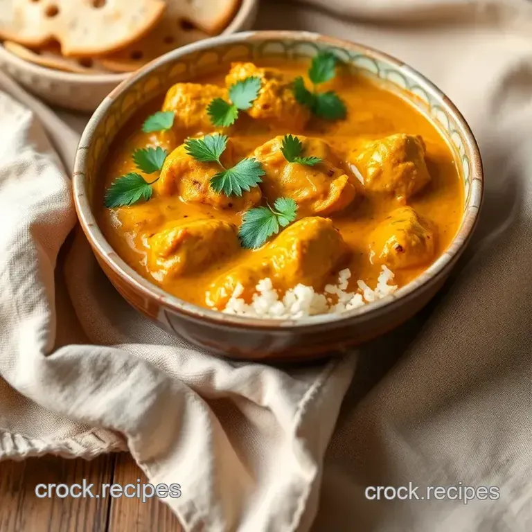 Stovetop Chicken Korma - Healthy & Fragrant presentation