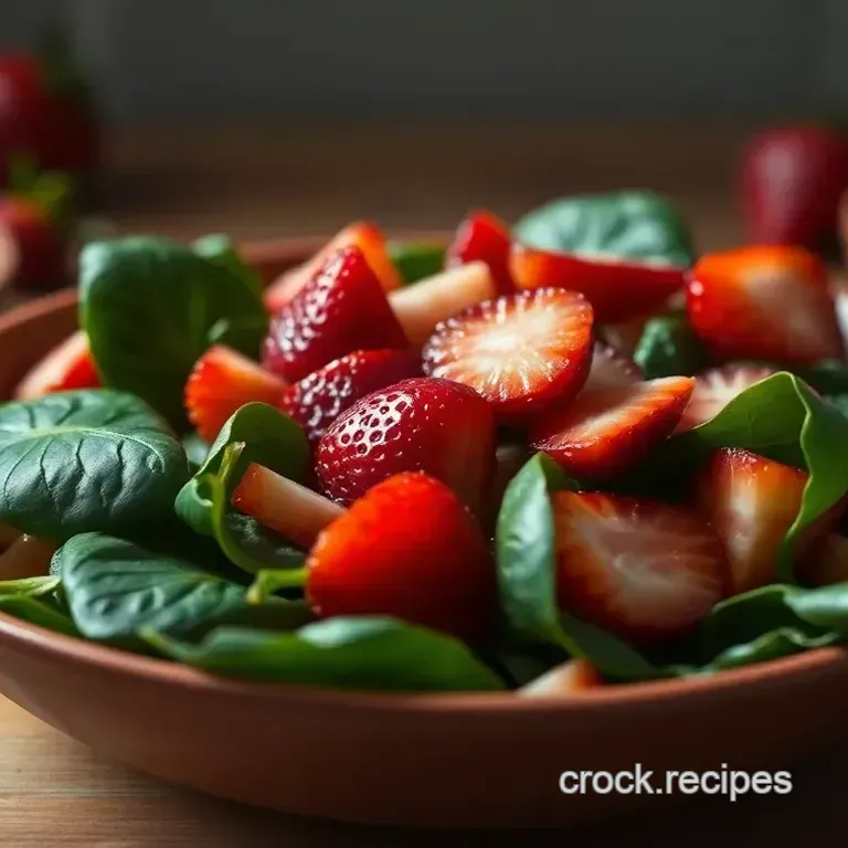 Strawberry Balsamic Bliss: A Refreshing Spinach Salad Dressing