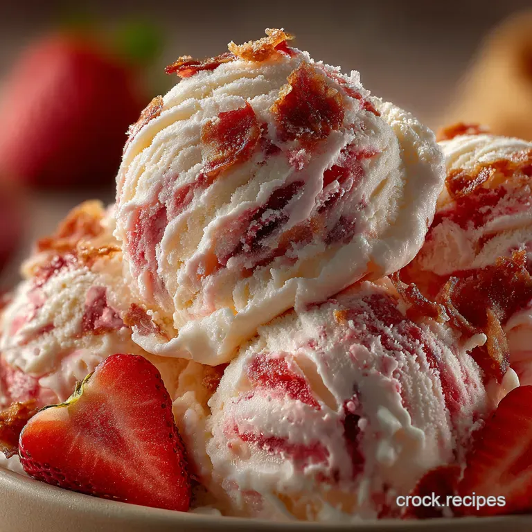 Strawberry Cheesecake Ice Cream a Spoonful of Summer Bliss presentation
