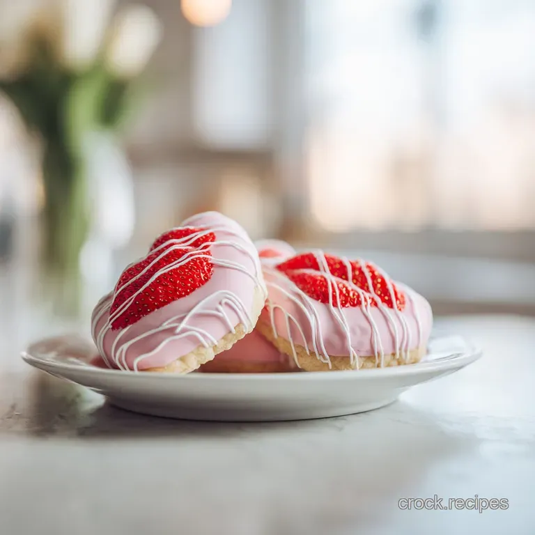 Strawberry Kiss Cookies: Fudgy and Chewy