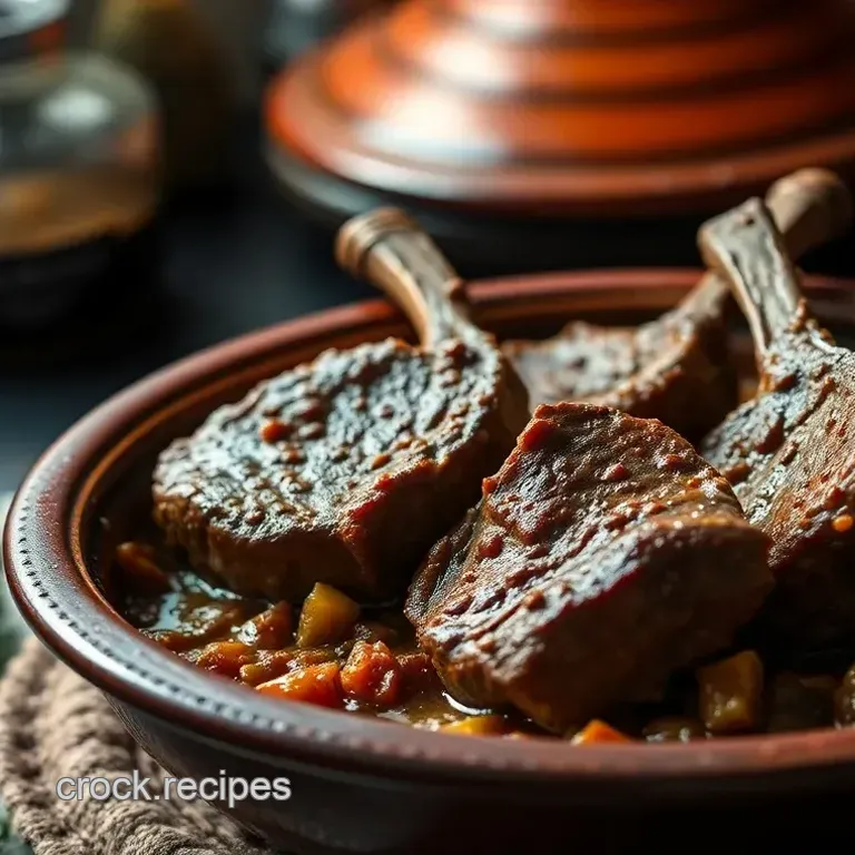 Succulent Lamb Chops in a Spiced Tajine