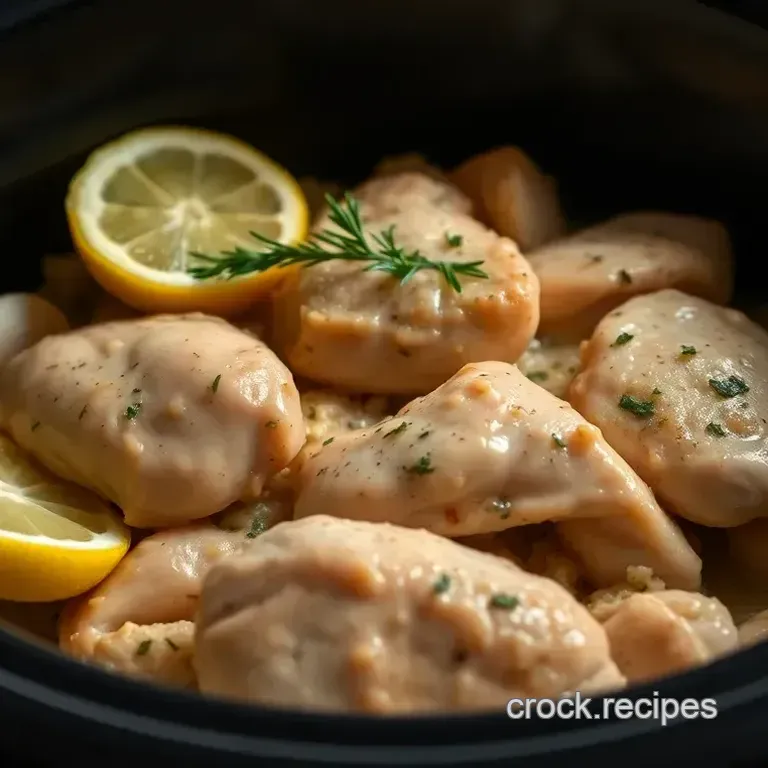 Sun-Kissed Lemon Herb Chicken in the Crock Pot