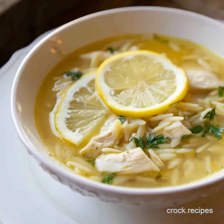 Sunny Lemon Chicken Orzo Soup