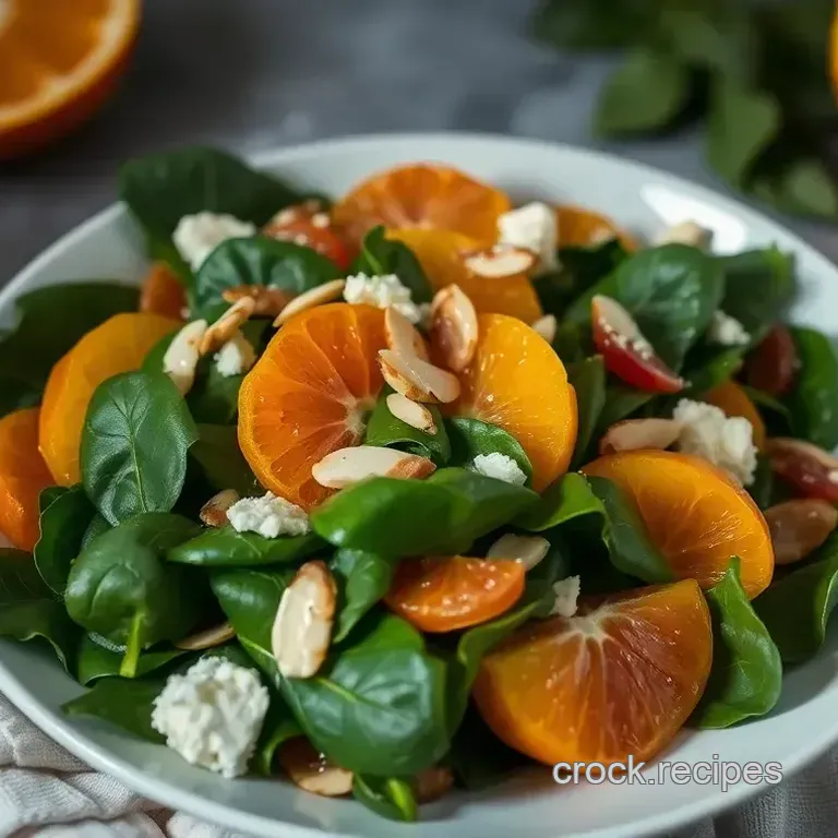 Sunshine Citrus Spinach Salad with Poppy Seed Dressing