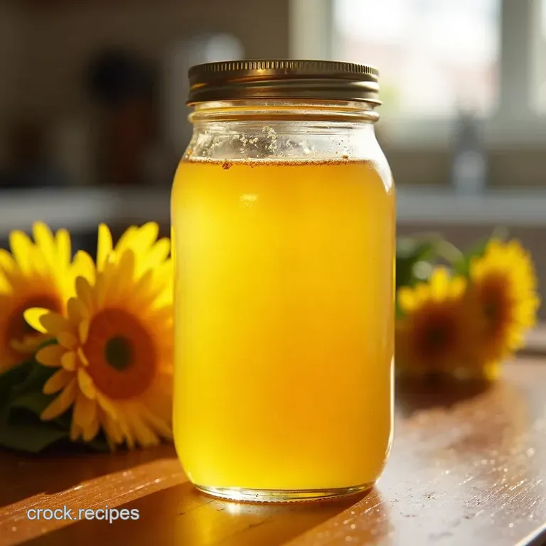 Sunshine in a Jar Homemade Dandelion Syrup presentation