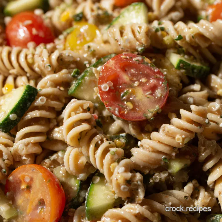 Sunshine Quinoa Pasta Salad Healthy Mediterranean Flavors