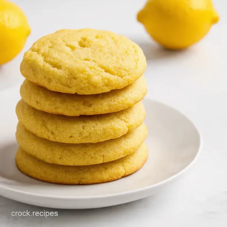 Sunshine on a Plate Lemon Poundcake Cookies