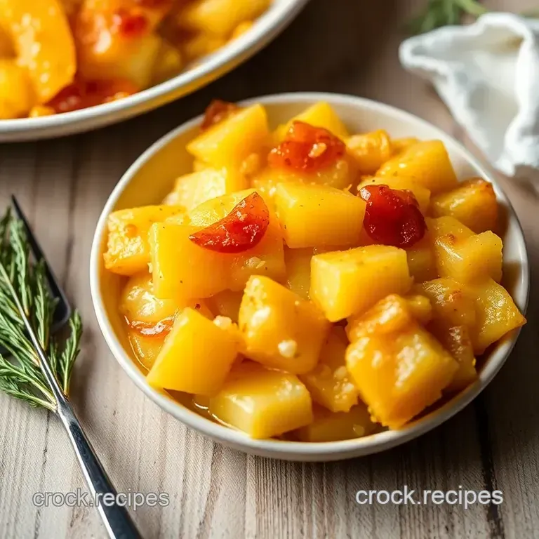 Sunshine Pineapple Casserole presentation