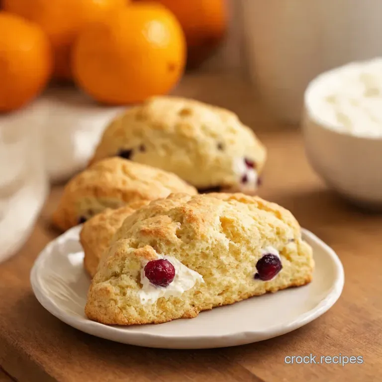 Sunshine Scones Cranberry Orange Bliss presentation