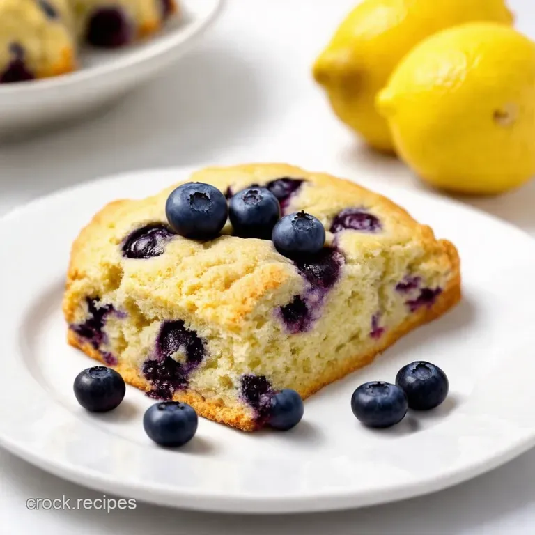 Sunshine Scones Zesty Lemon Blueberry Delights