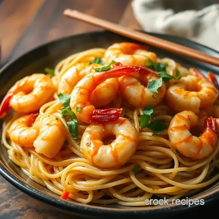 Zesty Stir-fry Prawns with Quick Noodles
