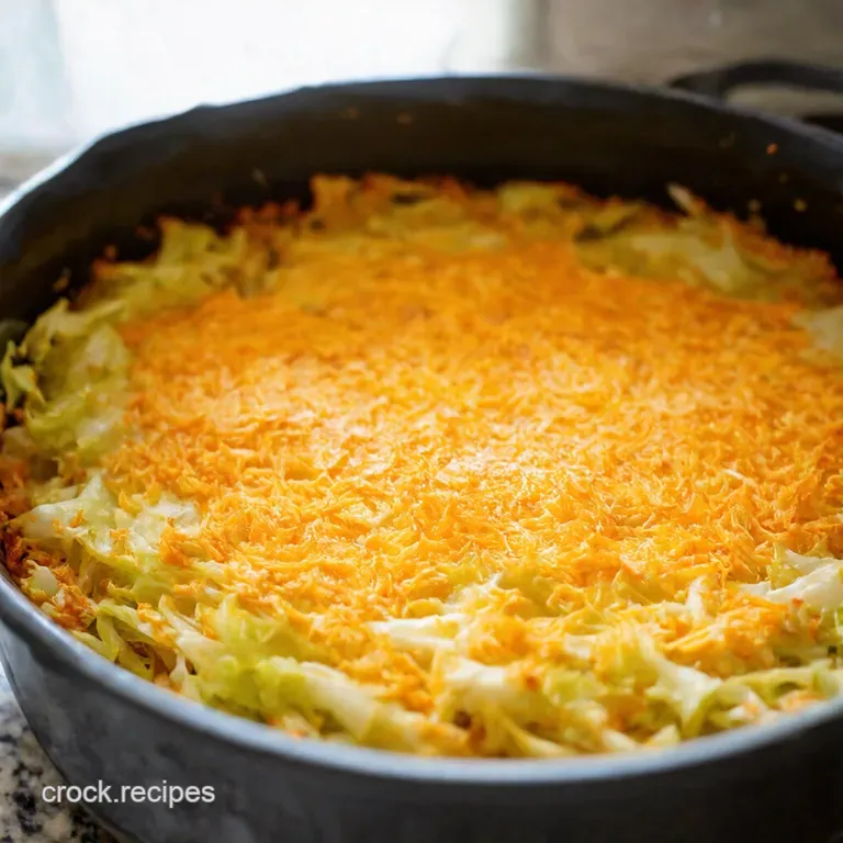 Sweet and Savory Cabbage and Apple Bake presentation