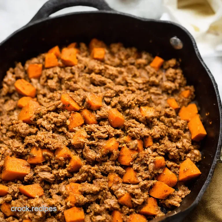 Sweet N Savory Turkey Sweet Potato Skillet presentation