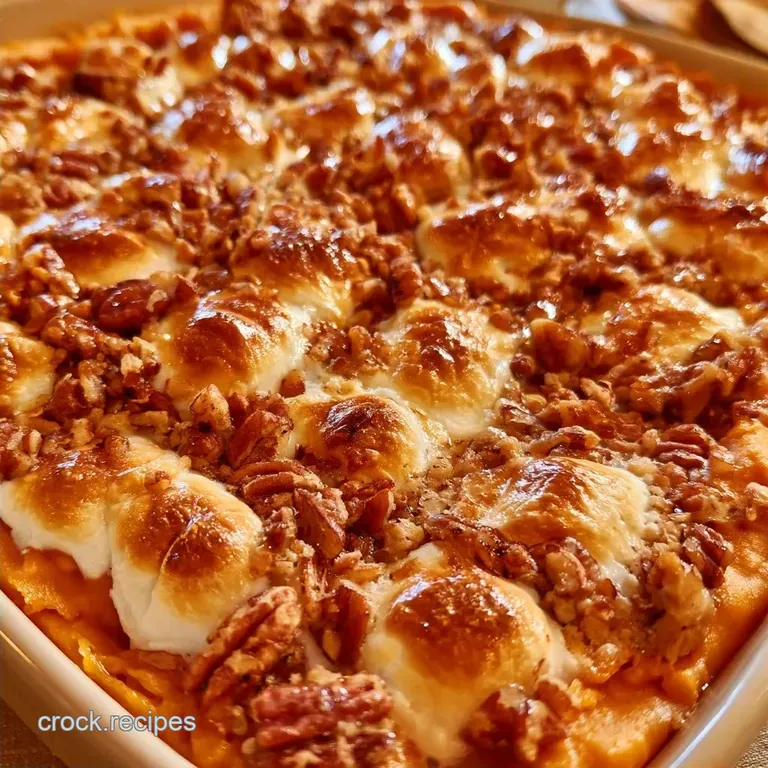 Sweet Potato Casserole with Pecan Topping