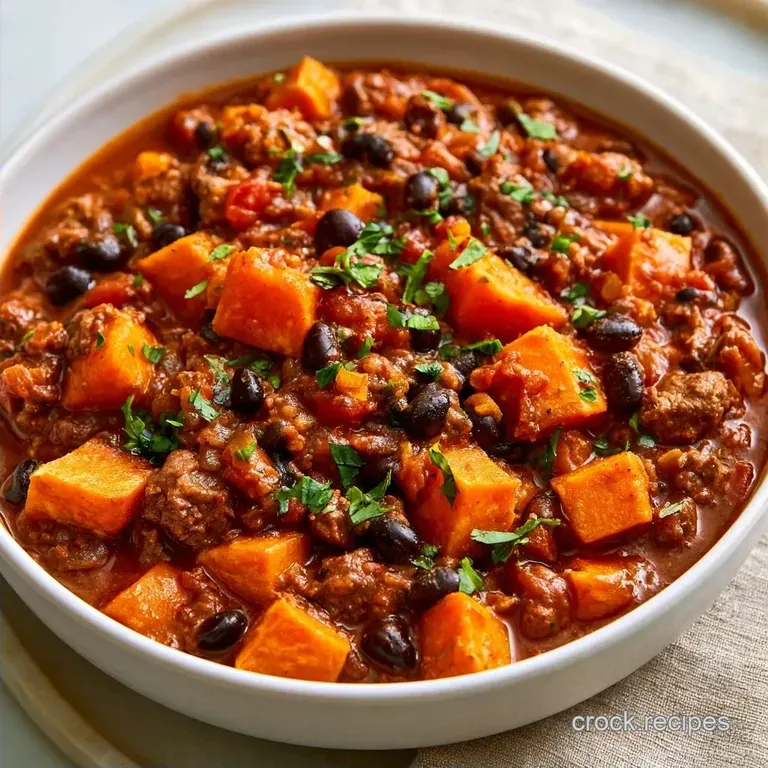 Nutrient-Dense Crockpot Sweet Potato Chili