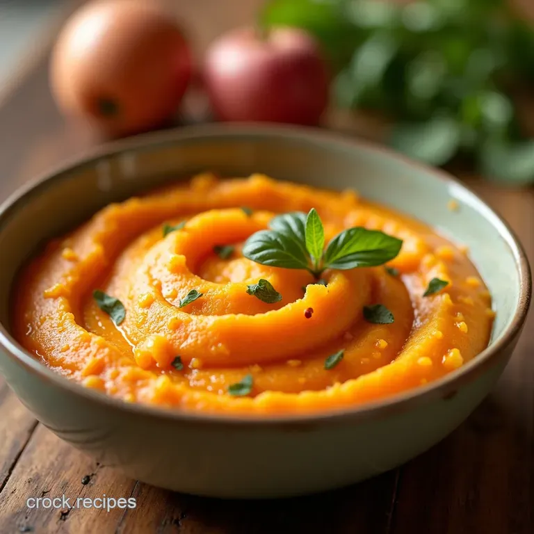 Sweet Sunshine Puree a Delightful First Food for Baby presentation