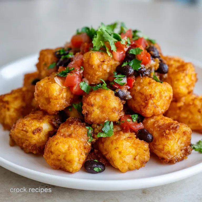 Taco Crock Pot Tater Tot Casserole: Hearty and Cheesy