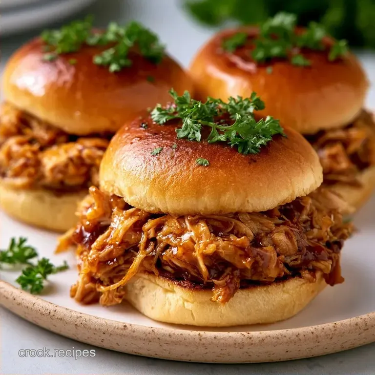 Summer Crockpot Sliders: Tangy BBQ Chicken