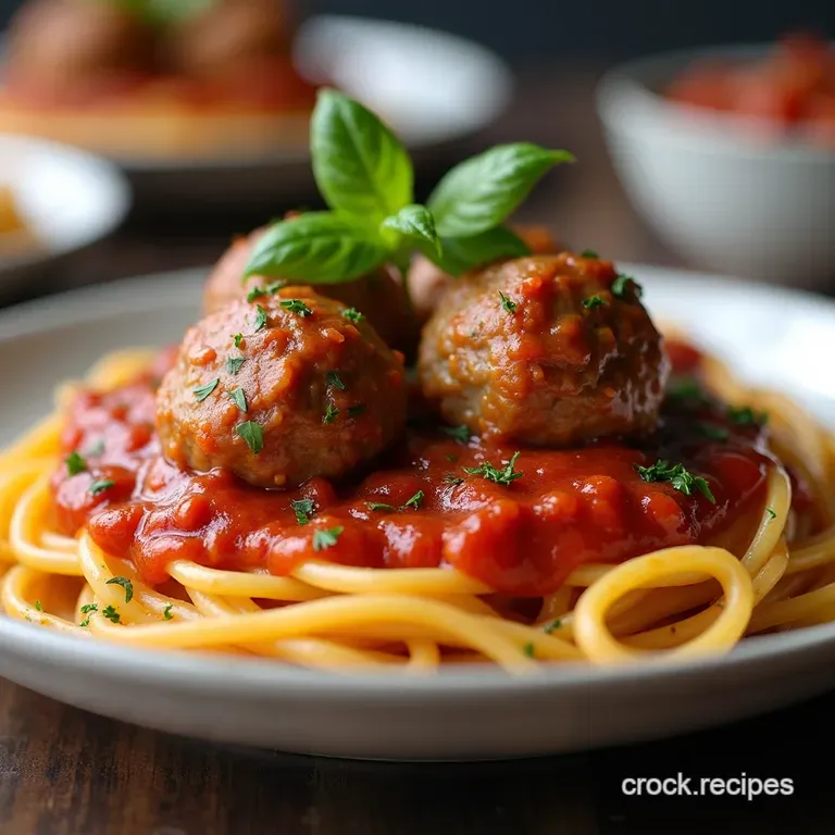 Nonnas Secret Weapon UltraTender Spaghetti and Meatballs with SlowSimmered Sunday Sauce