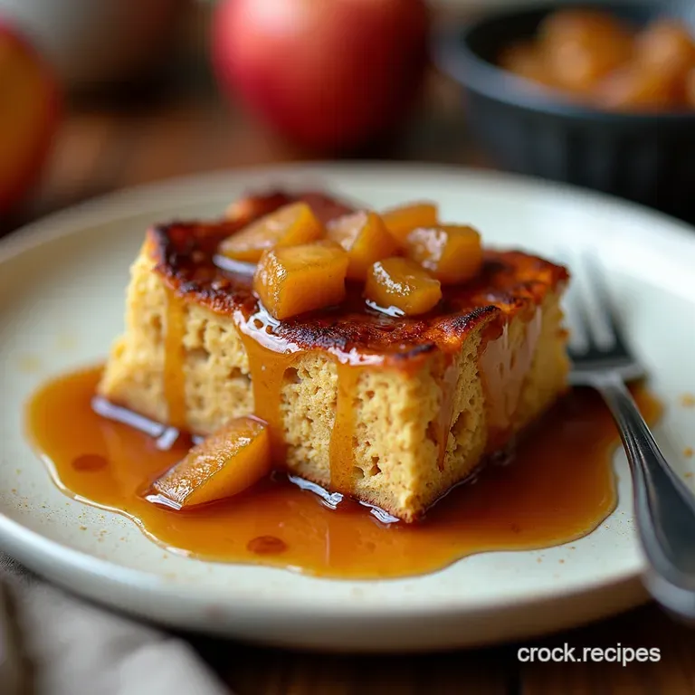 The Autumn Alchemists Delight Stovetop Caramel Apple French Toast Bake