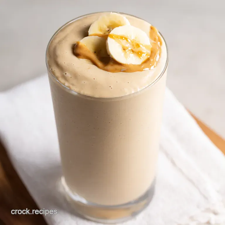 The Elvis Shake A KingSized Banana Peanut Butter Smoothie presentation