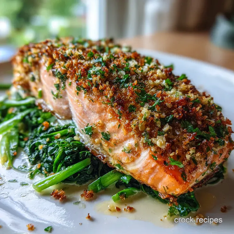The Managed Method Flawless LemonHerb Crusted Salmon Greens