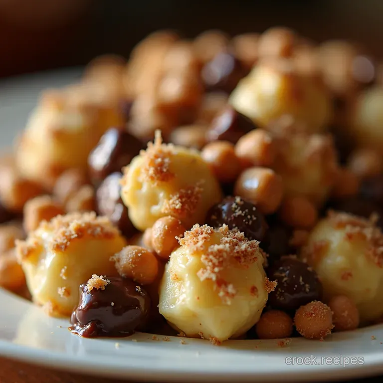 The Naughty Nobake Snickers Fluff Salad presentation