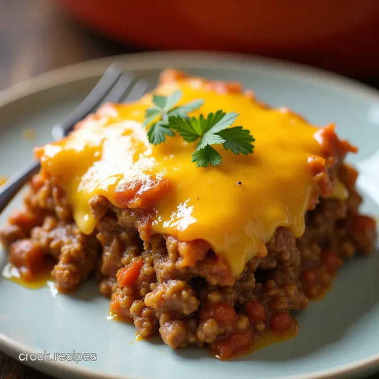 The Ultimate Cheesy Ground Beef and Rice Casserole