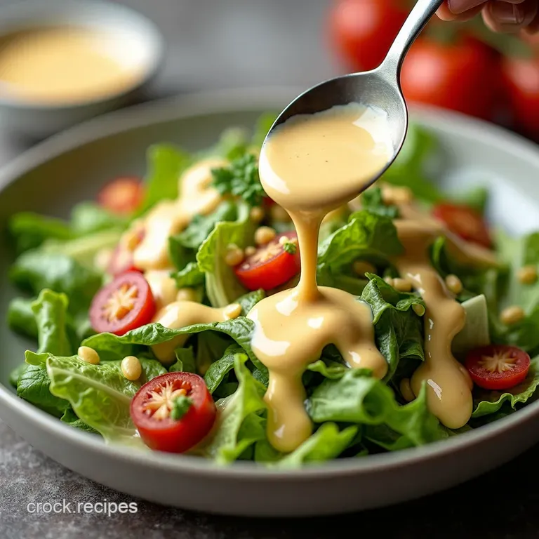 Easy Creamy Caesar Salad Dressing Recipe FussFree