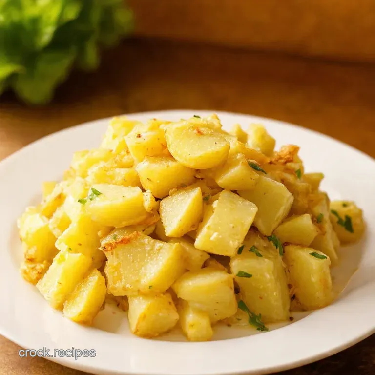The Ultimate Crispy Potato Salad presentation