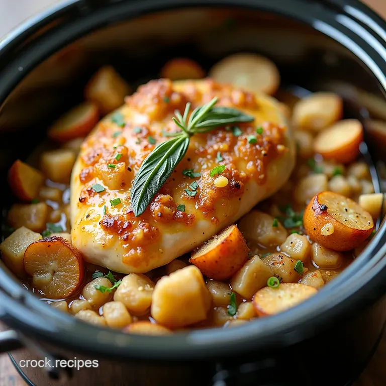 Easy Crockpot Chicken Stuffing Juicy Sage Dinner A OnePot Wonder