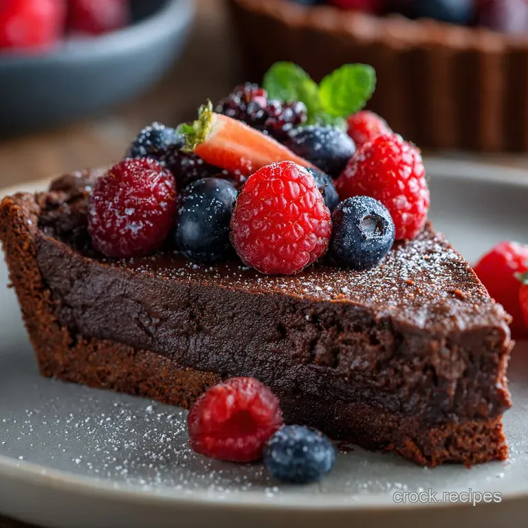 Keto Brownie Pie: the Ultimate Fudgy Low Carb Chocolate Dream presentation