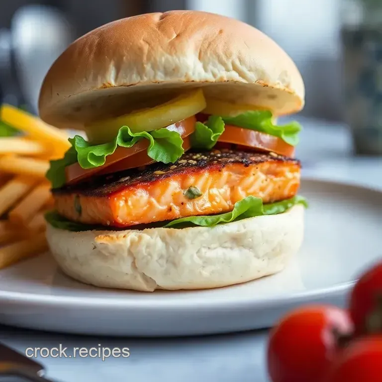 The Ultimate Salmon Burgers: Juicy & Flavor-Packed presentation