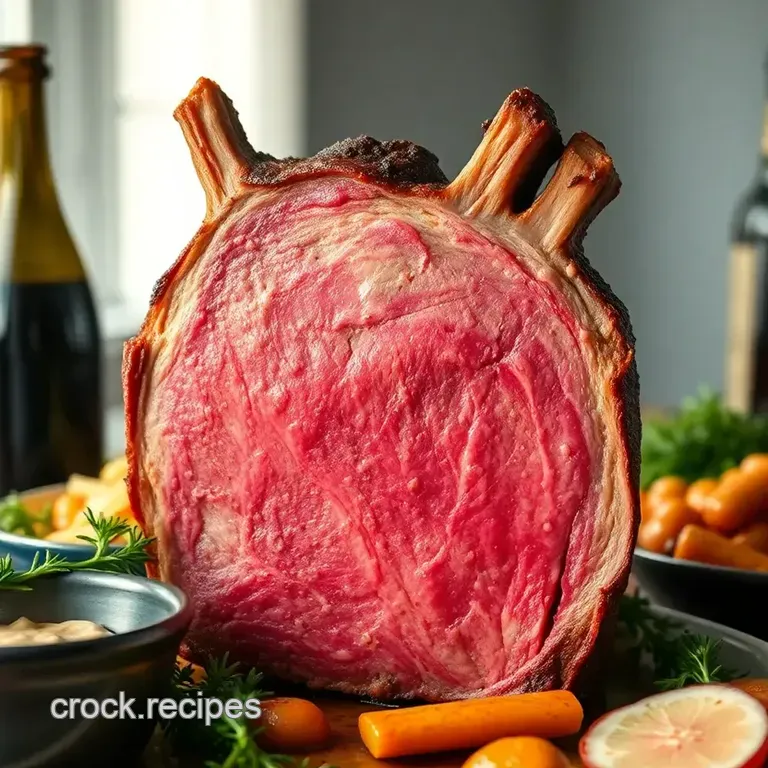 The Ultimate Standing Rib Roast: Effortless Elegance presentation