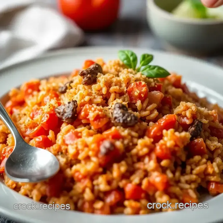 Tomato & Anchovy Risotto presentation