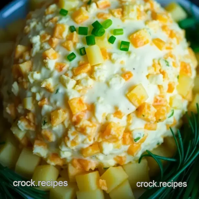 Tropical Bliss Pineapple Cheese Ball presentation