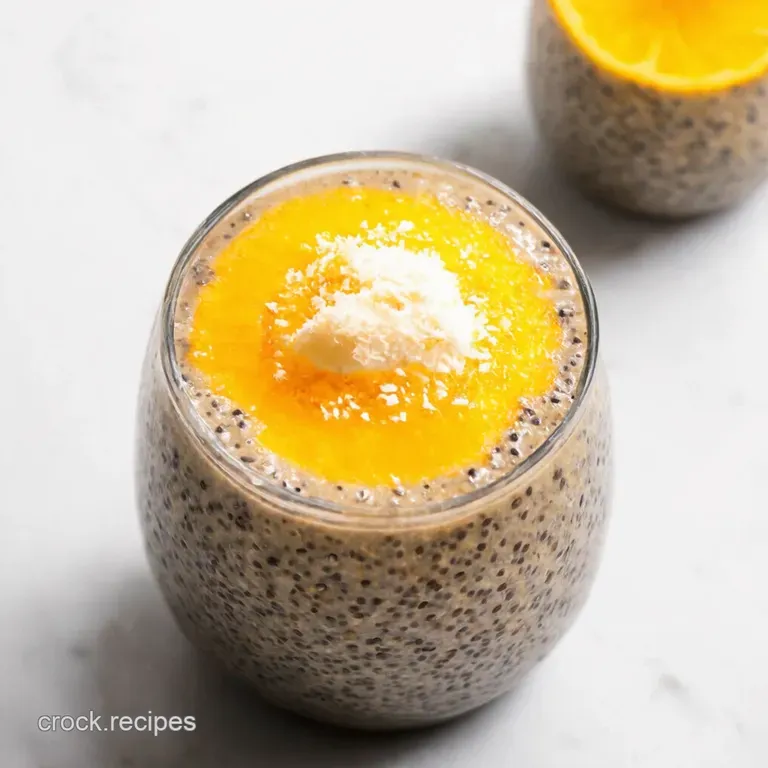 Tropical Sunrise Coconut Chia Seed Pudding