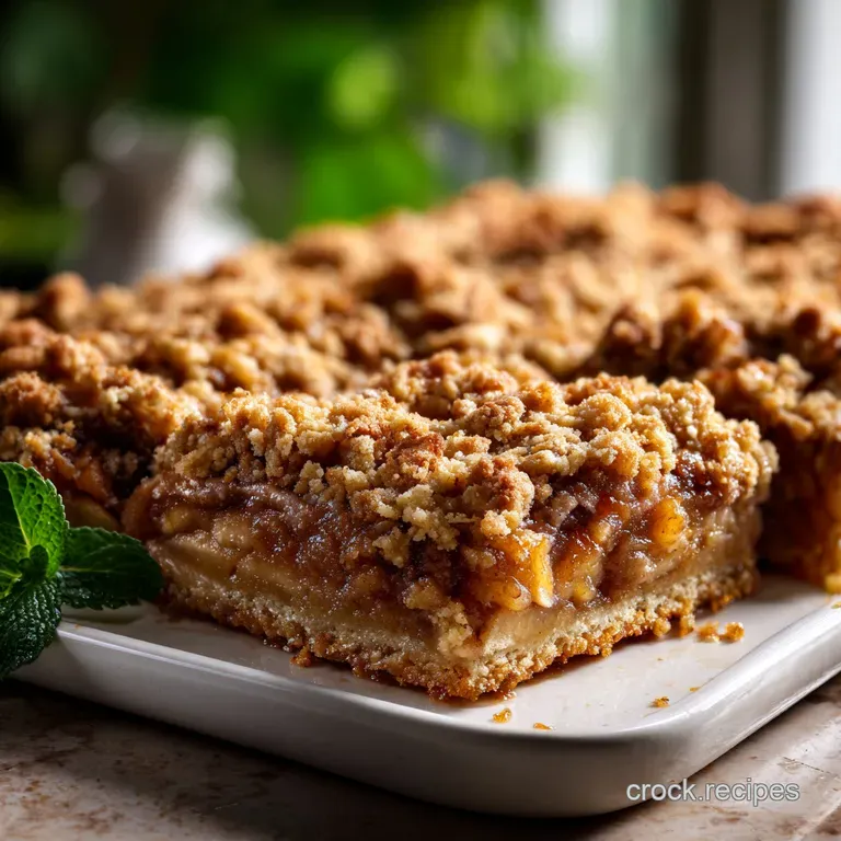 Ultimate Apple Slab Pie with Oat Crumb Topping presentation